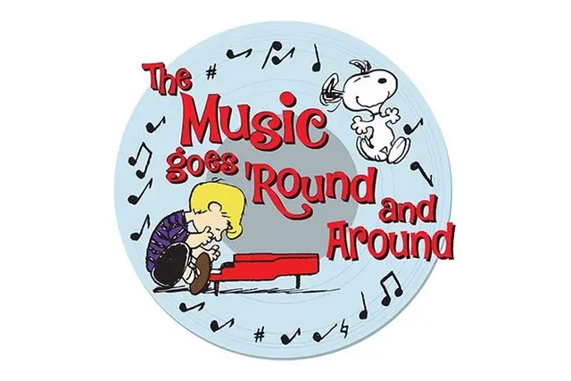 Music Goes Round and Around background image